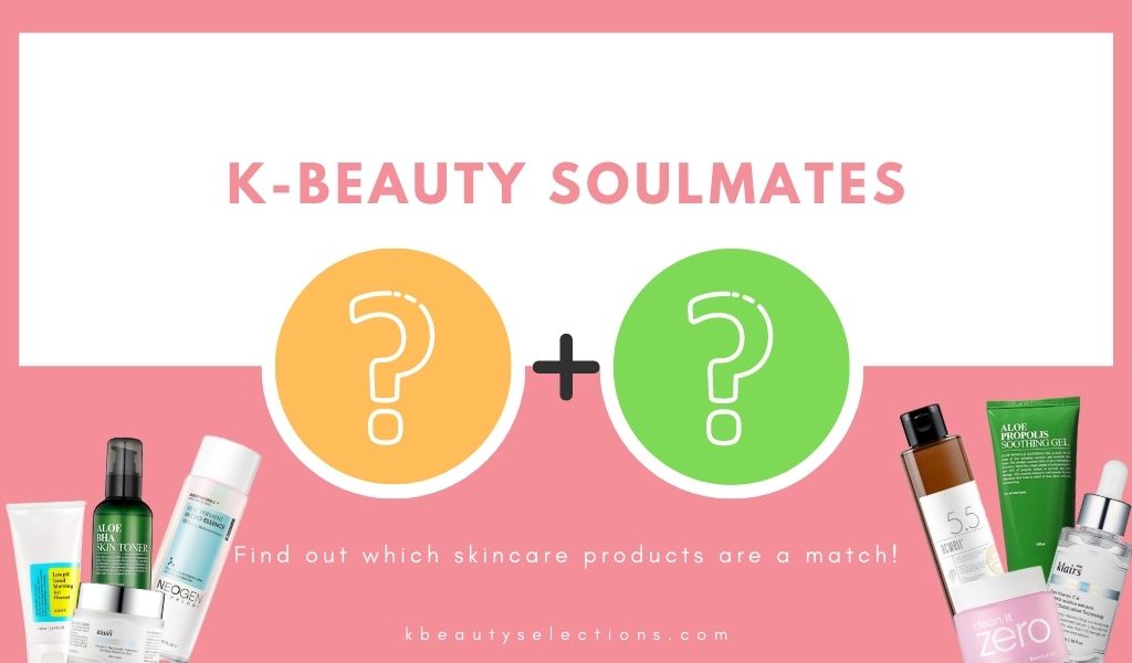 K-beauty skincare product pairs